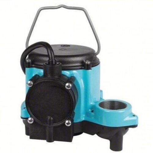 DESCRIPTION: (1) SUBMERSIBLE SUMP PUMP BRAND/MODEL: LITTLE GIANT #3P639 INFORMATION: BLUE NO SWITCH INCLUDED SIZE: 1/3 HP 115V AC RETAIL$: $205.25 QTY