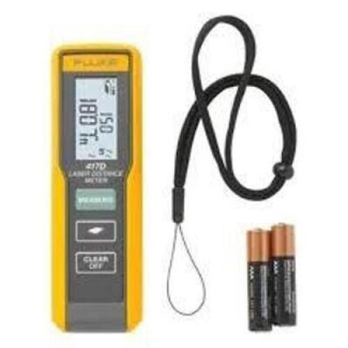 DESCRIPTION: (1) LASER DISTANCE METER BRAND/MODEL: FLUKE #417D INFORMATION: YELLOW SIZE: 131 FT RETAIL$: $130.00 EA QTY: 1