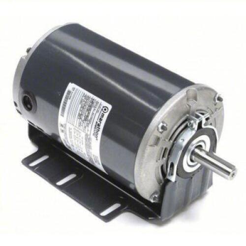 DESCRIPTION: (1) BELT DRIVE MOTOR BRAND/MODEL: MARATHON MOTORS #490T73 INFORMATION: 1 SPEED, OPEN DRIP PROOF, CRADLE BASE MOUNT, 1 HP, 208-230/460V AC