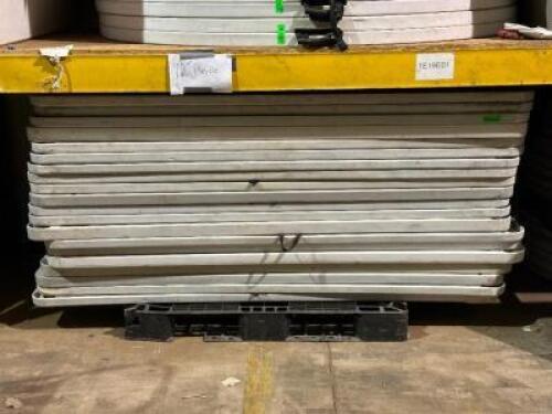 DESCRIPTION: (19) - PLASTIC TABLES SIZE: 6' LOCATION: FIRST FLOOR THIS LOT IS: SOLD BY THE PIECE QTY: 19