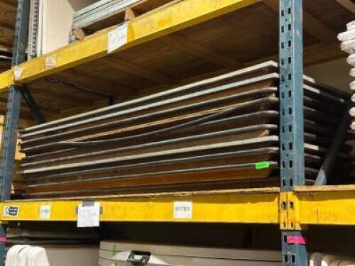 DESCRIPTION: (10) - WOOD TABLES SIZE: 8' LOCATION: FIRST FLOOR THIS LOT IS: SOLD BY THE PIECE QTY: 10