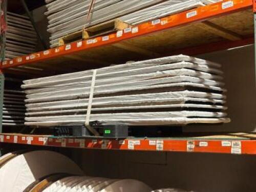 DESCRIPTION: (10) - WOOD TABLES WITH COVERS SIZE: 8' LOCATION: FIRST FLOOR THIS LOT IS: SOLD BY THE PIECE QTY: 10
