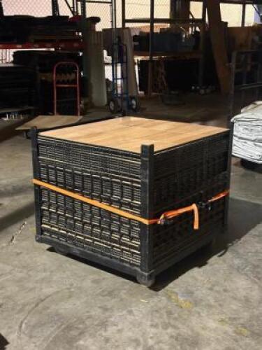 DESCRIPTION: (432) - SQ. FT. OF PORTABLE LIGHT WOOD INDOOR/OUTDOOR 1X1 DANCE FLOOR TILES ADDITIONAL INFORMATION: FULL PALLET, GRADE B+ CONDITION LOCAT