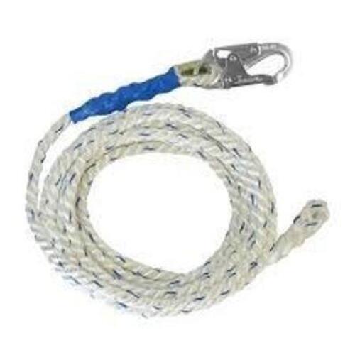 DESCRIPTION: (4) LIFELINE WITH SNAP HOOK END BRAND/MODEL: FALLTECH #8125 SIZE: SNAP HOOK + BACK SPLICE 5/8 WHITE RETAIL$: $75.50 EA QTY: 4