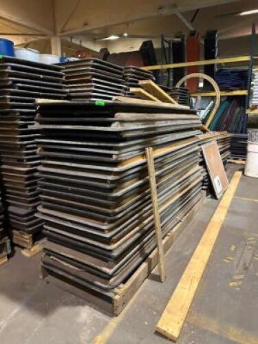 DESCRIPTION: (30) - WOOD FOLDING TABLES ADDITIONAL INFORMATION: PALLETIZED SIZE: 8' LOCATION: SECOND FLOOR. THIS LOT IS: SOLD BY THE PIECE QTY: 30