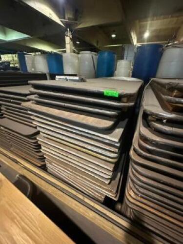 DESCRIPTION: (30) - WOOD FOLDING TABLES ADDITIONAL INFORMATION: PALLETIZED SIZE: 8' LOCATION: SECOND FLOOR. THIS LOT IS: SOLD BY THE PIECE QTY: 30