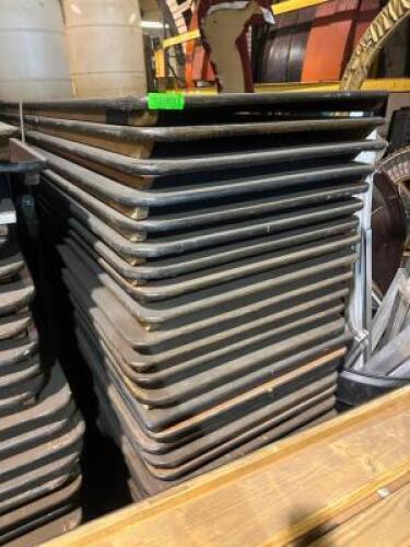 DESCRIPTION: (30) - WOOD FOLDING TABLES ADDITIONAL INFORMATION: PALLETIZED SIZE: 8' LOCATION: SECOND FLOOR. THIS LOT IS: SOLD BY THE PIECE QTY: 30