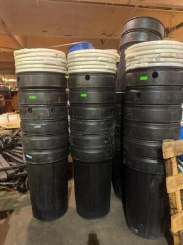 DESCRIPTION: (6) - CUSTOM STACKING TANK BARRELS / 55 GALLON WITH TOPS LOCATION: SECOND FLOOR. THIS LOT IS: SOLD BY THE PIECE QTY: 6