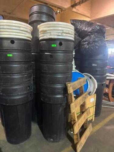 DESCRIPTION: (6) - CUSTOM STACKING TANK BARRELS / 55 GALLON WITH TOPS LOCATION: SECOND FLOOR. THIS LOT IS: SOLD BY THE PIECE QTY: 6