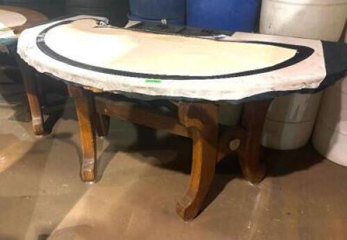 DESCRIPTION: REAL CASINO BLACKJACK TABLE ADDITIONAL INFORMATION: NEEDS FELT LOCATION: SECOND FLOOR. THIS LOT IS: ONE MONEY QTY: 1