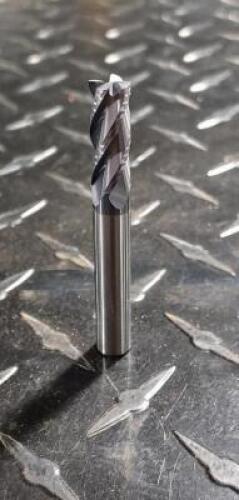 DESCRIPTION: (3) SOLID CARBIDE 4 FLUTE SQUARE END MILL BRAND/MODEL: TITAN USA TC99520 RETAIL$: $89.34 EA SIZE: 5/16" DIA, 13/16" LOC QTY: 3