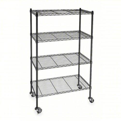 DESCRIPTION: (1) WIRE SHELVING UNIT BRAND/MODEL: PRODUCT NUMBER #3TPD7 INFORMATION: BLACK SIZE: 48" X 24" X 68" RETAIL$: $275.68 EA QTY: 1