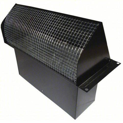DESCRIPTION: (5) WALL CAP BRAND/MODEL: DAYTON #45PE72 INFORMATION: SMOOTH RAIN CAP, RECTANGULAR, STEEL, BLACK FINISH, EPOXY SIZE: 25 GAL RETAIL$: $20.