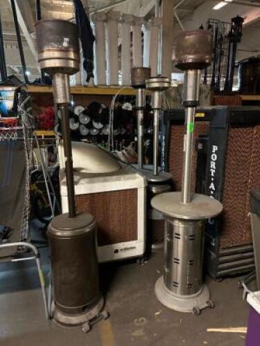 DESCRIPTION: (4) - SPACE HEATERS RETAIL PRICE: NEED REPAIRS ADDITIONAL INFORMATION: SOLD AS SET. AS IS. LOCATION: SECOND FLOOR. THIS LOT IS: ONE MONEY
