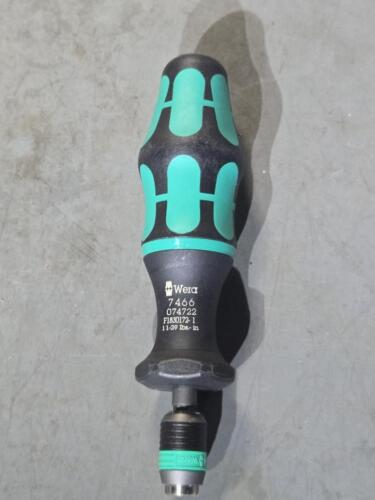 DESCRIPTION: (1) TORQUE SCREW DRIVER BRAND/MODEL: WERA 06150650 SIZE: 11 TO 29 IN/LB RETAIL$: $126.01 QTY: 1
