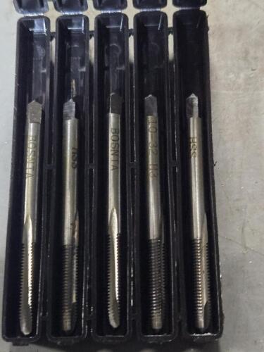 DESCRIPTION: (5) HSS SPIRAL POINT HAND TAPS BRAND/MODEL: VC 04518320 SIZE: #10-32 UNF QTY: 5