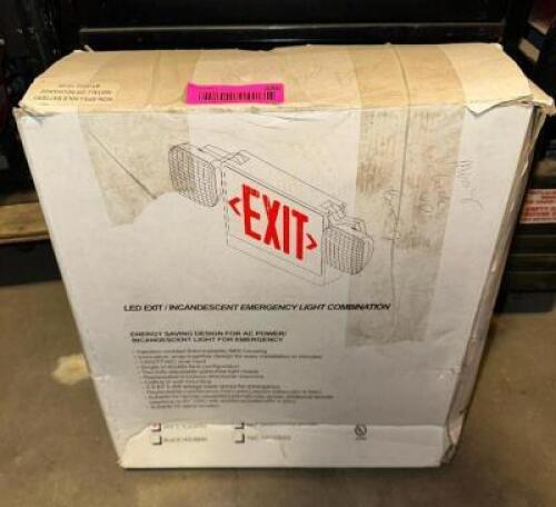 DESCRIPTION: LED EXIT SIGN LOCATION: LEVEL 1 QTY: 1