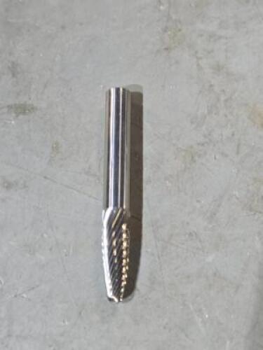 DESCRIPTION: (1) CARBIDE SINGLE CUT TREE BURR BRAND/MODEL: SGS PRO 13300 SIZE: 1/4" DIA RETAIL$: $28.61 QTY: 1