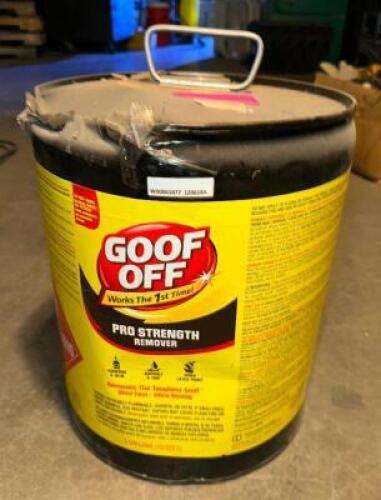 DESCRIPTION: 5 GAL GOO OFF PRO STRENGTH REMOVER LOCATION: LEVEL 1 QTY: 1