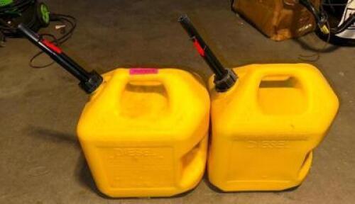 DESCRIPTION: (2)- 5 GALLON DIESEL CANS LOCATION: LEVEL 1 QTY: 2