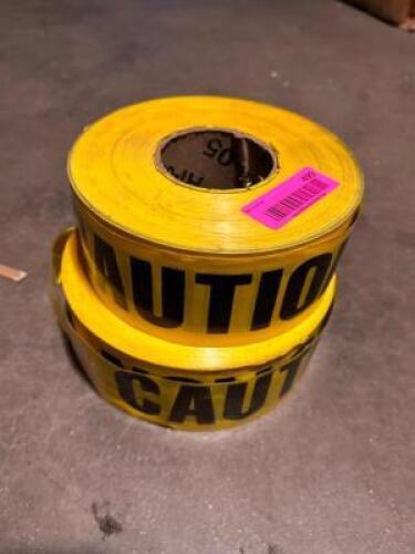 DESCRIPTION: (2)- PARTIAL ROLLS OF CAUTION TAPE LOCATION: LEVEL 1 QTY: 1