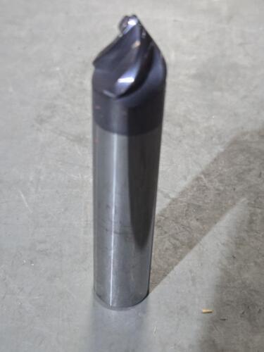 DESCRIPTION: (1) SOLID CARBIDE 30 DEG TAPER FORM BARREL CUTTER END MILL BRAND/MODEL: ACCUPRO 03327988 SIZE: 0.6250" SM. END DIA 5/8" SD 0.5469" LOC RE
