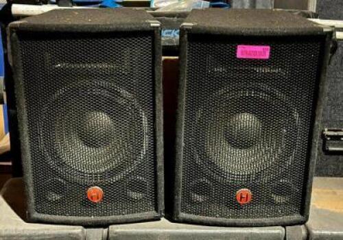 DESCRIPTION: (2) HARBINGER 80W SPEAKERS LOCATION: ELECTRONICS CAGE QTY: 2
