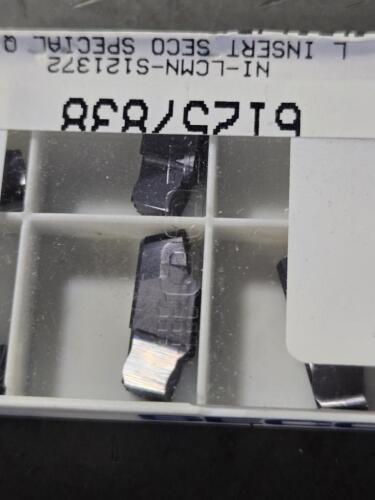 DESCRIPTION: (20) CARBIDE GROOVING INSERTS BRAND/MODEL: SECO NI&ndash;LCMN&ndash;S121372 L RETAIL$: $625.35 QTY: 20