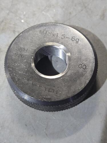 DESCRIPTION: (1) THREADED "GO" RING GAGE BRAND/MODEL: SPI 34-499-4 SIZE: m18X1.50 RETAIL$: $271.41 QTY: 1