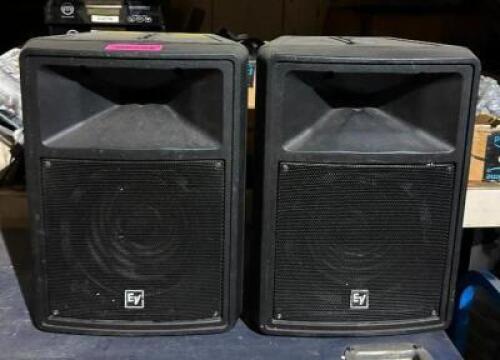 DESCRIPTION: (2) 175W SPEAKERS BRAND/MODEL: EV SX80 LOCATION: ELECTRONICS CAGE QTY: 2