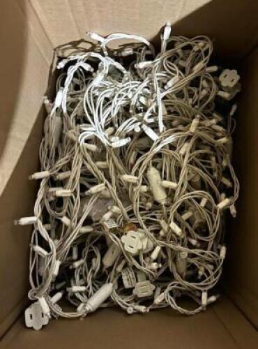 DESCRIPTION: (18) 22' LED MINI LIGHT STRANDS LOCATION: ELECTRONICS CAGE QTY: 1