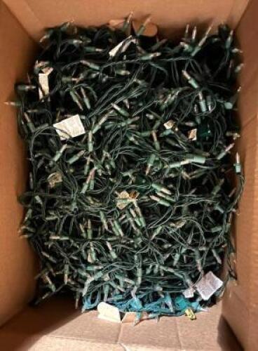 DESCRIPTION: BOX OF LED MINI LIGHT STRANDS LOCATION: ELECTRONICS CAGE QTY: 1