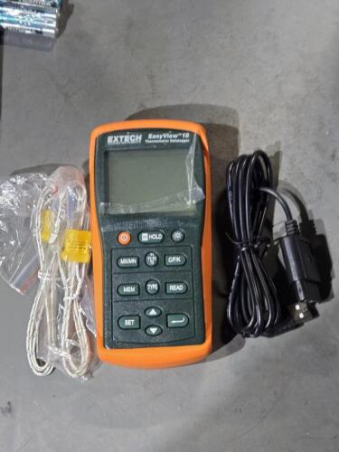 DESCRIPTION: (1) DUAL INPUT DATALOGGING THERMOMETER BRAND/MODEL: EXTECH EA15 SIZE: -200 TO 1999.9 TEMP RANGE RETAIL$: $382.02 QTY: 1