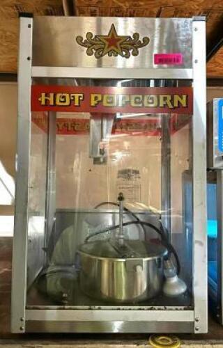 DESCRIPTION: POPCORN MACHINE BRAND/MODEL: GREAT NORTHERN LOCATION: ELECTRONICS CAGE QTY: 1