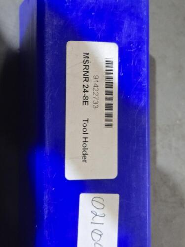 DESCRIPTION: (1) MSRNR 24-8E INDEXABLE TURNING TOOLHOLDER BRAND/MODEL: UNKNOWN 91422733 SIZE: 1-1/4" SQ SHANK RETAIL$: $98.30 QTY: 1