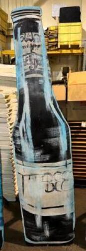 DESCRIPTION: WOODEN BEER BOTTLE SIGN LOCATION: LEVEL 2 QTY: 1