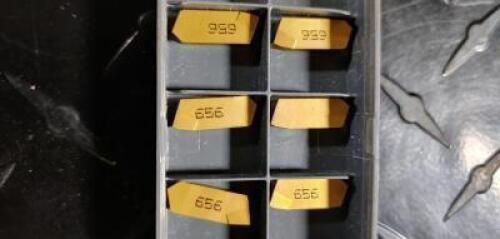 DESCRIPTION: (10) CARBIDE GROOVING INSERTS BRAND/MODEL: ISCAR GIM4-8LA RETAIL$: $ 15.61 PER INSERT QTY: 10