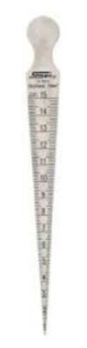 DESCRIPTION: (1) SINGLE LEAF TAPER GAGE BRAND/MODEL: SPI 85720837 RETAIL$: $39.05 SIZE: 1/32 TO 5/8" MEAS. 1/64" GRAD QTY: 1