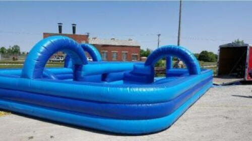 DESCRIPTION: HYDROBLAST WATER TAG MAZE INFLATABLE WITH (2) SUPER SOAKER GUNS INFORMATION: GRADE 'B+' CONDITION, $4135 NEW LOCATION: WAREHOUSE QTY: 1