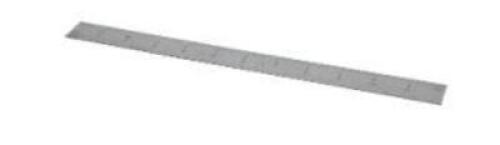 DESCRIPTION: (1) SATIN CHROME RIGID STEEL RULE BRAND/MODEL: SPI 13-846-1 INFORMATION: 4R GRADUATION STYLE RETAIL$: $20.43 EA SIZE: 12" L QTY: 1