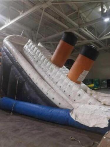 DESCRIPTION: 17' TITANIC JR SLIDE INFORMATION: GRADE 'C' CONDITION, SMALL KIDS ONLY LOCATION: WAREHOUSE QTY: 1