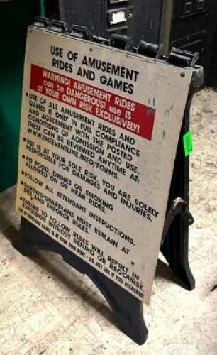 DESCRIPTION: DOUBLE SIDED SIGN BOARD LOCATION: 3039 NAMEOKI DRIVE QTY: 2