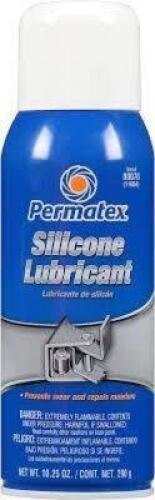 DESCRIPTION: (5) SILICONE LUBRICANTBRAND/MODEL: PERMATEXSIZE: 10 OZRETAIL$: $3.75 EAQTY: 5