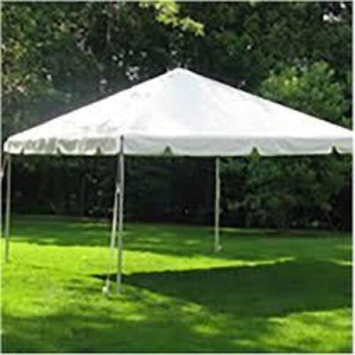 DESCRIPTION: 12X12 WHITE TOP WEST COAST FRAME TENT TOP INFORMATION: TOP ONLY LOCATION: WAREHOUSE QTY: 1