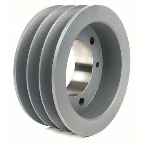 DESCRIPTION: (1) V-BELT PULLEY BRAND/MODEL: 5YKG4 SIZE: B52, 3 Groove, 5.55 in OD, Bushed Bore, SD, Quick Detachable RETAIL$: $130.75 EA QTY: 1