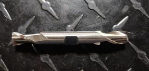 DESCRIPTION: (1) HSSCO8 DOUBLE END SQUARE END MILL BRAND/MODEL: HERTEL 8710769 RETAIL$: $23.98 SIZE: 3/8", 9/16" LOC 3/8" SHANK QTY: 1