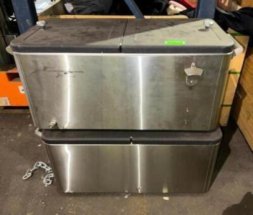 DESCRIPTION: (2)- BEVERAGE COOLERS ADDITIONAL INFORMATION: MISSING LEGS AND WHEELS LOCATION: LEVEL 2 QTY: 2
