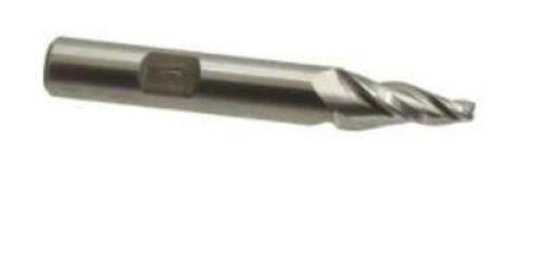 DESCRIPTION: (2) HSS TAPERED SQUARE END MILL BRAND/MODEL: MADE IN USA 81442121 RETAIL$: $ 43.62 EA SIZE: 1/8" SMALL END, 3/4"LOC, 3/8 SHANK QTY: 2