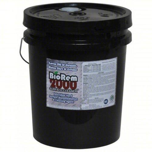 DESCRIPTION: (1) CLEANER DEGREASER BRAND/MODEL: BIOREM-2000 #3RPC9 SIZE: Water Based, Bucket, 5 gal Container Size, Ready to Use, A1/A4 RETAIL$: $147.
