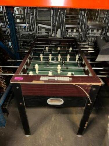 DESCRIPTION: FOOSBALL TABLE ADDITIONAL INFORMATION: HAS SOME WEAR ON SIDES SIZE: 54"X29"X34" LOCATION: LEVEL 2 QTY: 1